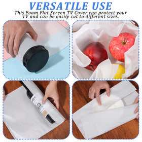 YEXEXINM TV cover slides on and off easily for multiple moves.