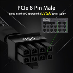 YEZriler 6+2 to 8-pin PCIe end for flexible GPU power connections.