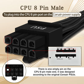 YEZriler Corsair-compatible PCIe sleeved cable improves cable management