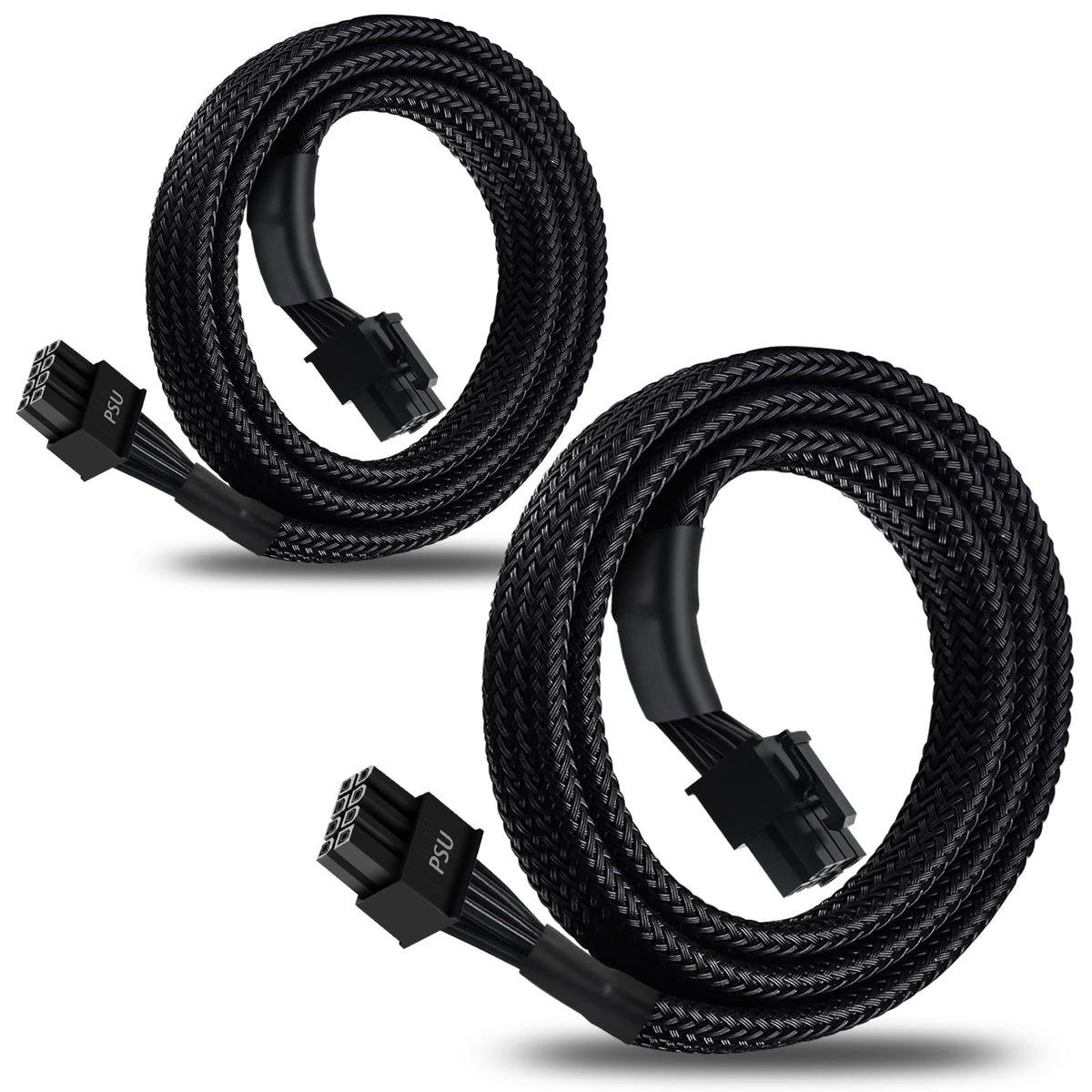 YEZriler EVGA 8-pin PCIe cable to PSU end for tidy power delivery.