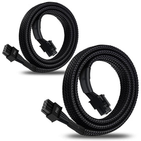 YEZriler EVGA 8-pin PCIe cable to PSU end for tidy power delivery.