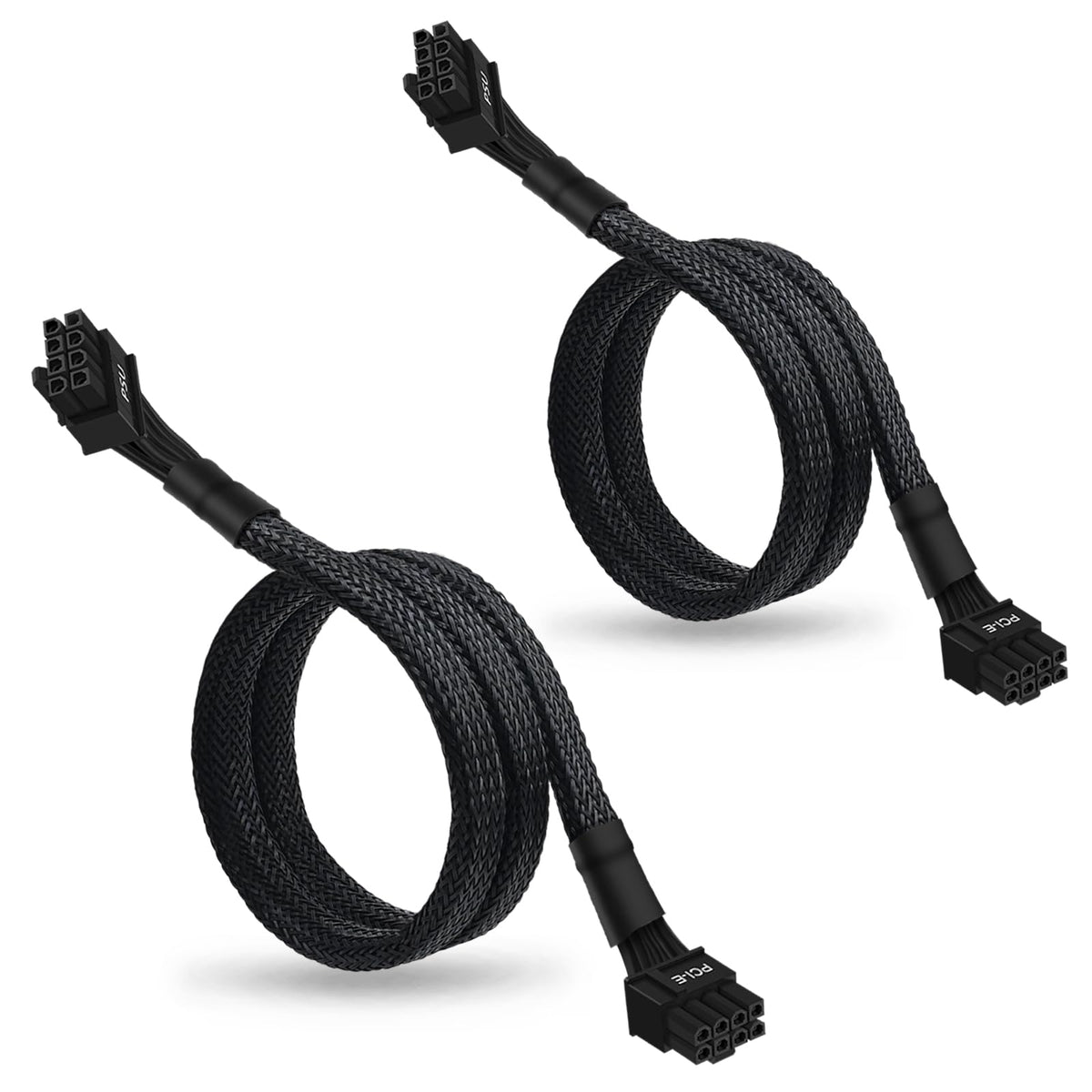 YEZriler two-pack 8-pin PCIe cable for Corsair PSUs with sleeved finish