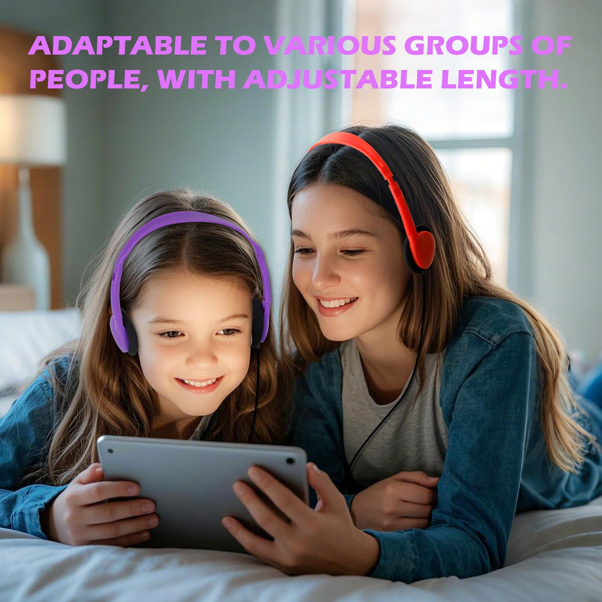 Compatible with 3.5mm devices for simple device sharing in class.