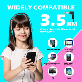Lightweight design helps kids wear headphones comfortably during lessons.