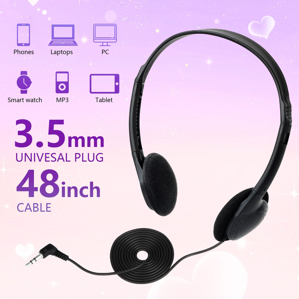 YFSFQS headphones held by child showing adjustable headband and scale