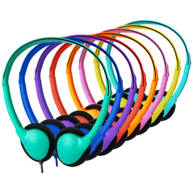 YFSFQS kids headphones in mixed colors for classroom use and comfort