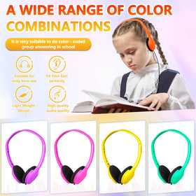 YFSFQS kids headphones ideal for schools hospitals gyms and libraries