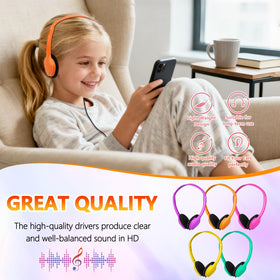 YFSFQS classroom headphone bulk pack with durable build and safety features