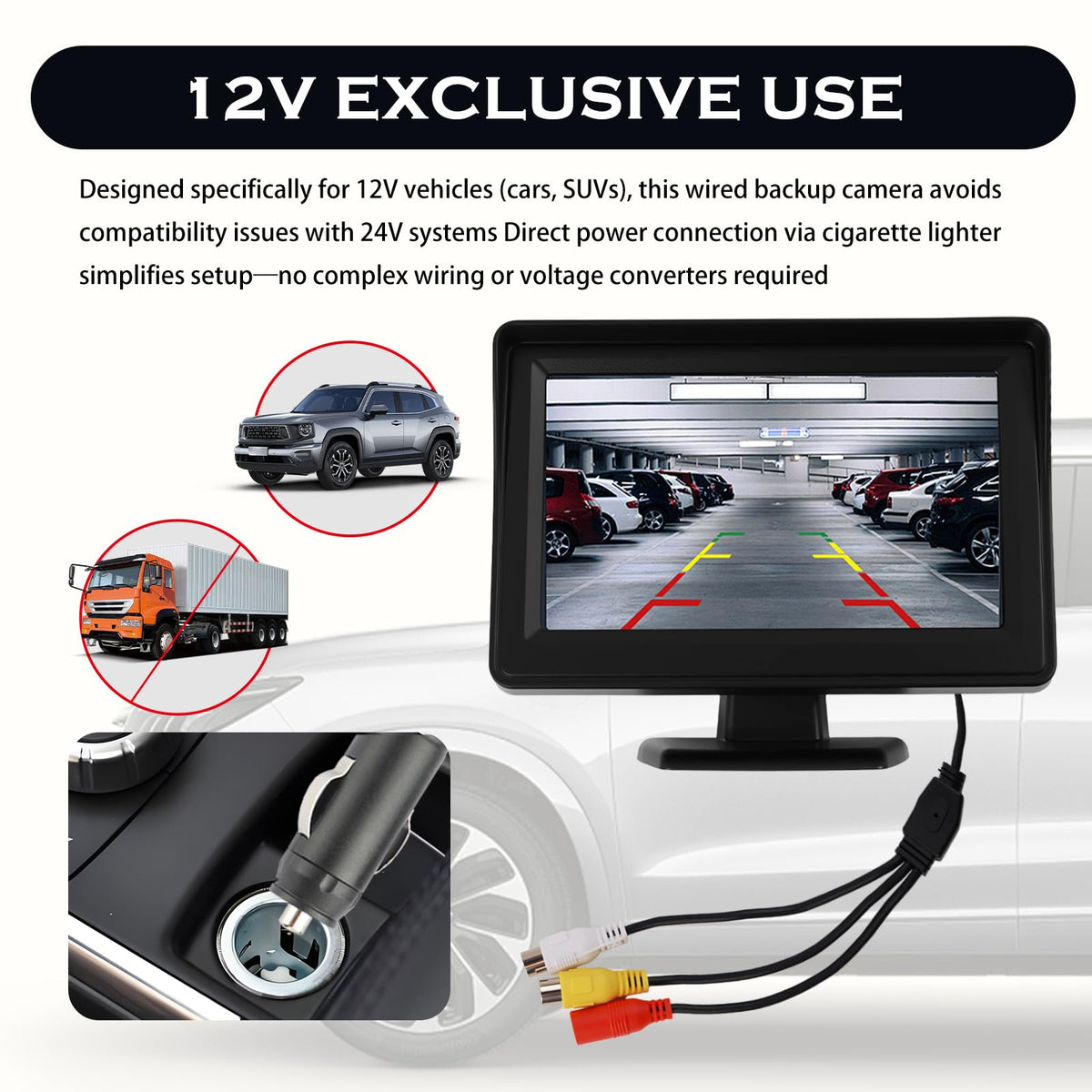 YGDMD cigarette lighter power adapter simplifies installation