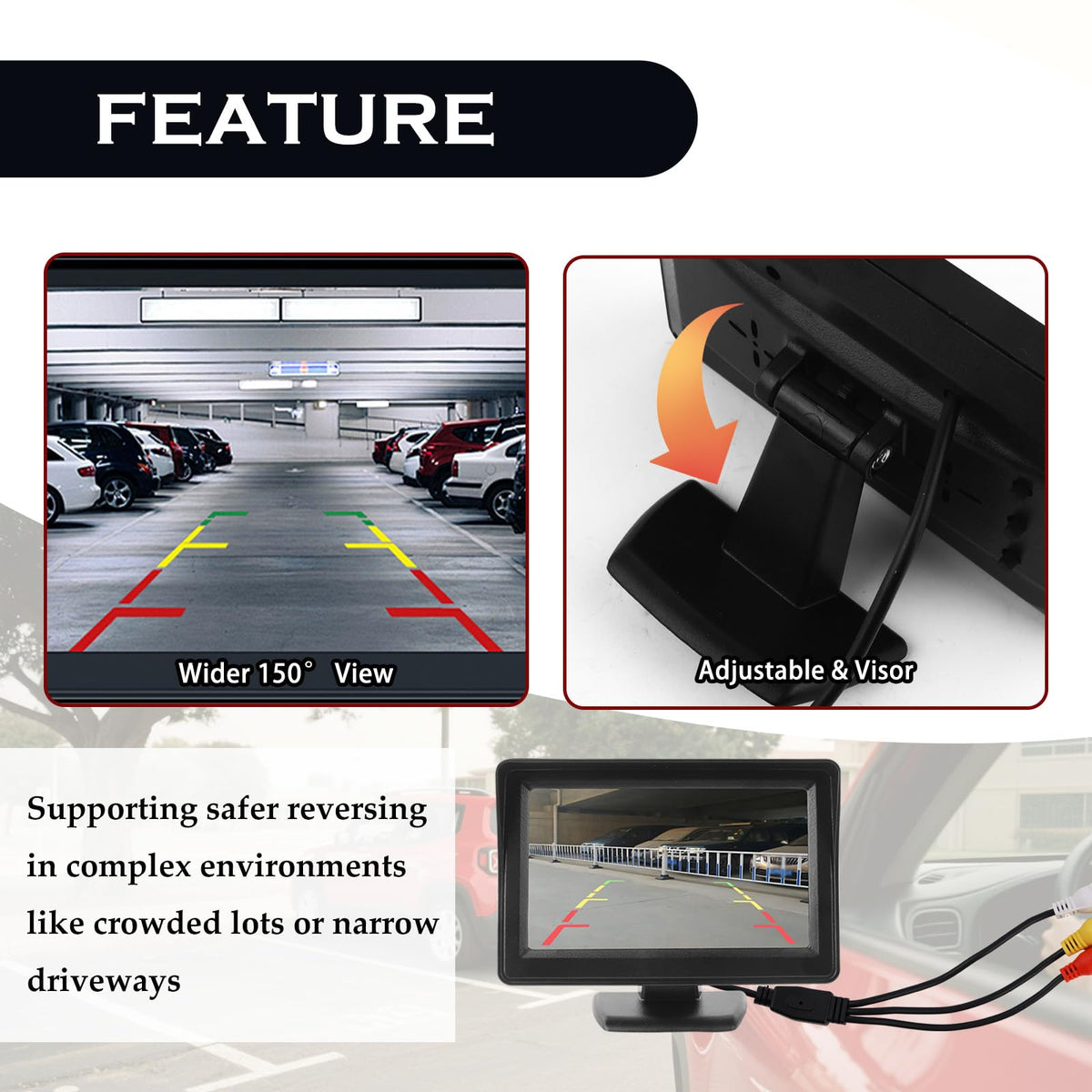 YGDMD night vision LED camera ensures clearer images after dark