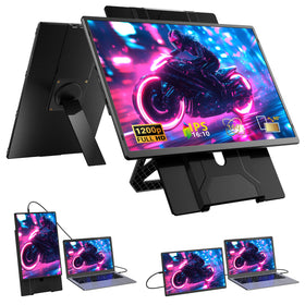 Ygretyrjh 161 laptop extender with vivid FHD color for on-the-go multitasking