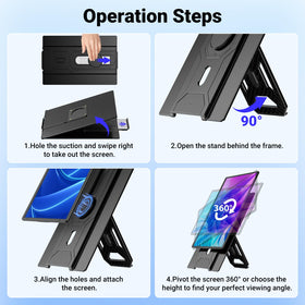 Ygretyrjh detachable magnetic stand provides stable travel use