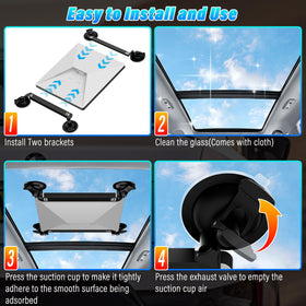 Two replaceable suction cups ensure continued grip without worrying cup wear.