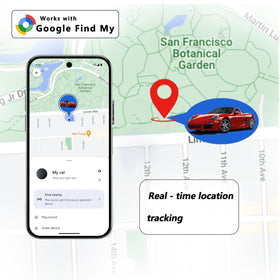YIALT Android Find My Device GPS car tracker compact size fits in tight spaces.