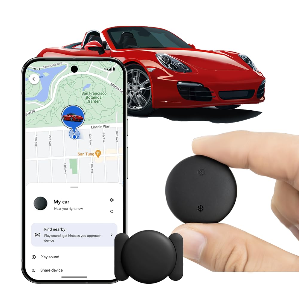 YIALT Android Find My Device GPS car tracker front view for discreet placement.