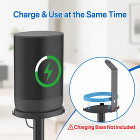 Yibracki black floor stand for Sonos Move fits any room.
