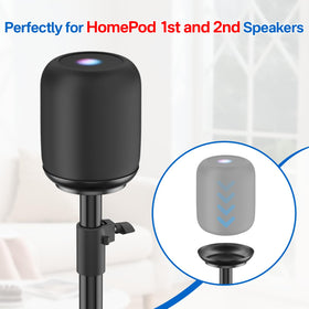 Yibracki close-up of circular mounting ring keeping HomePod centered