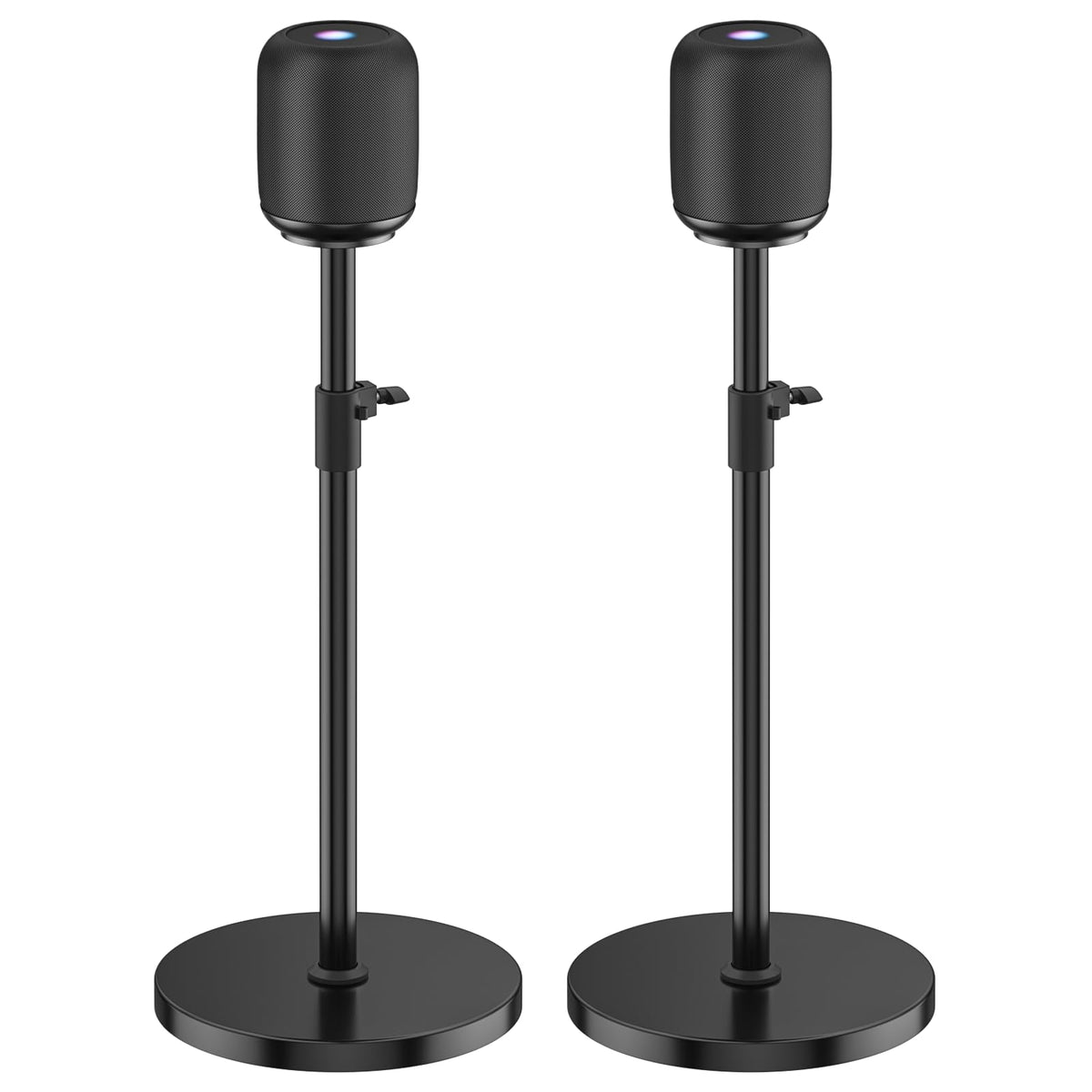 Yibracki front view stand holding HomePod for stable elevated sound