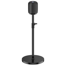 Yibracki height adjustable HomePod stand front view showing precise listening height