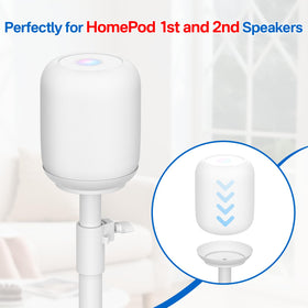 Yibracki height-adjustable stand allows ear-level listening alignment.