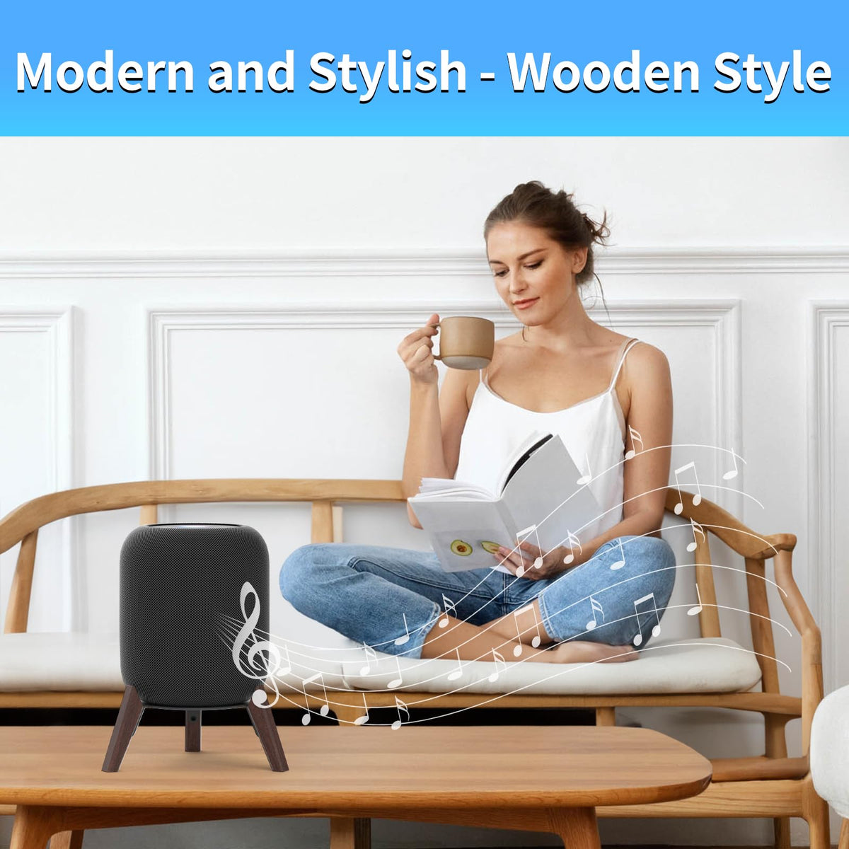 Yibracki HomePod wood stand installation kit for easy assembly