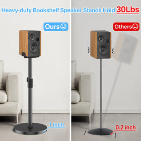 Yibracki speaker mounted in living room showcasing improved listening height