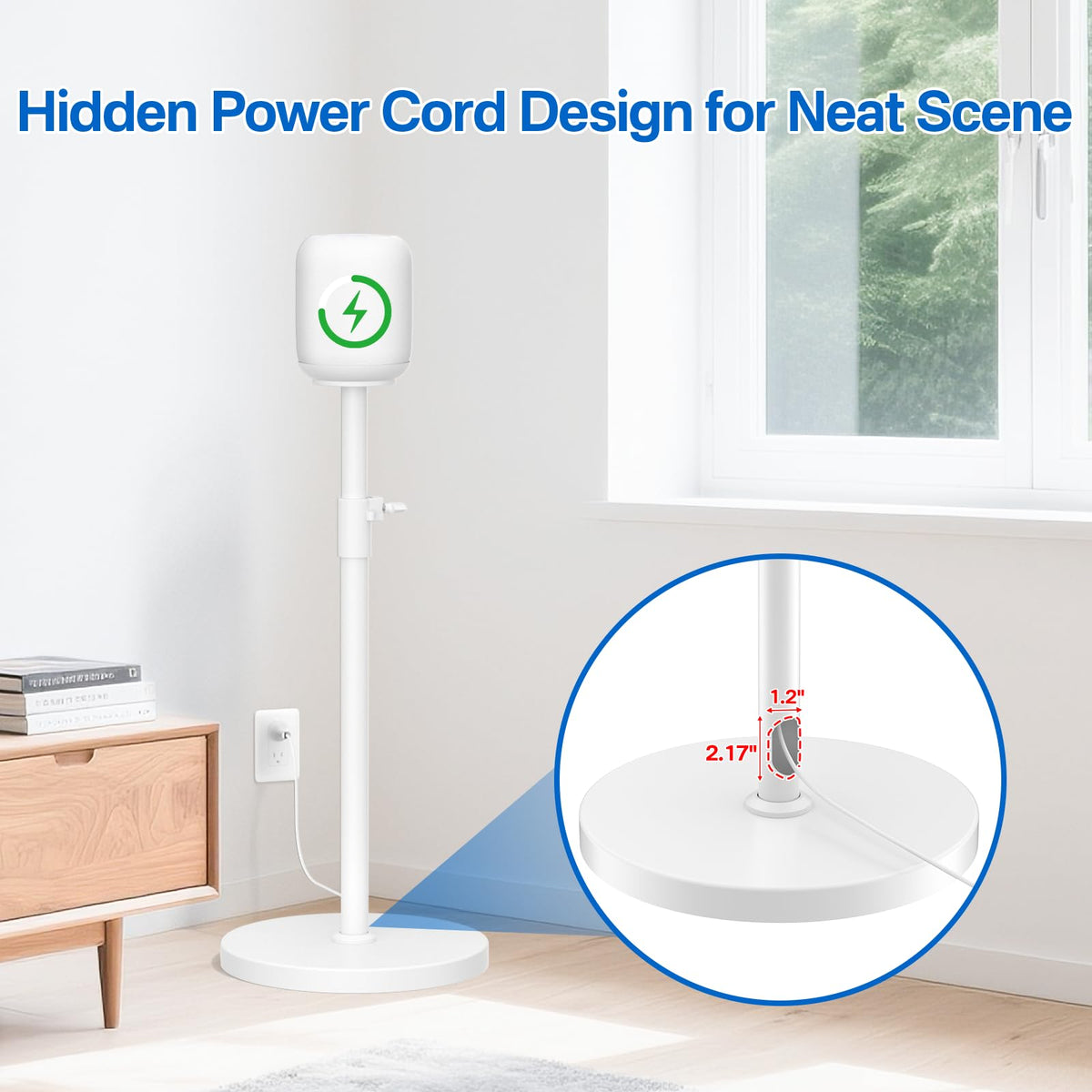 Yibracki heavy-duty metal construction provides stable speaker support.