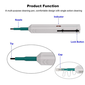 YIENFBEV close-up of extendable tip engaging ferrule for precise cleaning