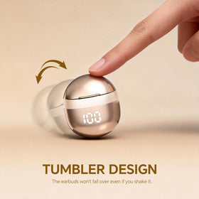 Yihou mini discreet earbuds shown for office-friendly, low-profile listening.
