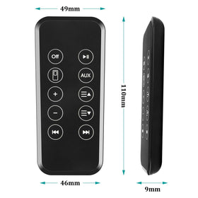 Yimaut remote pointed at SoundDock in use demonstrating convenient IR control