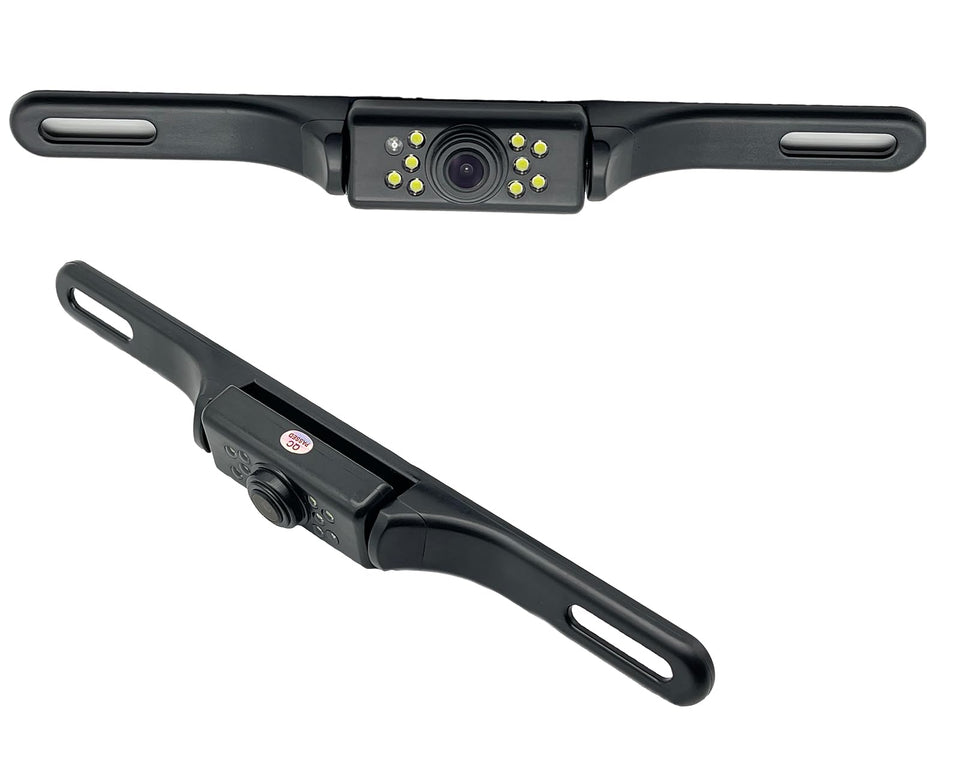 YIMU car backup camera with 7 LED lights for clear visibility day and night