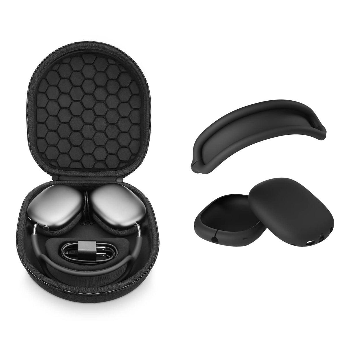Yinke case front view showing secure hard shell and handle for travel convenience
