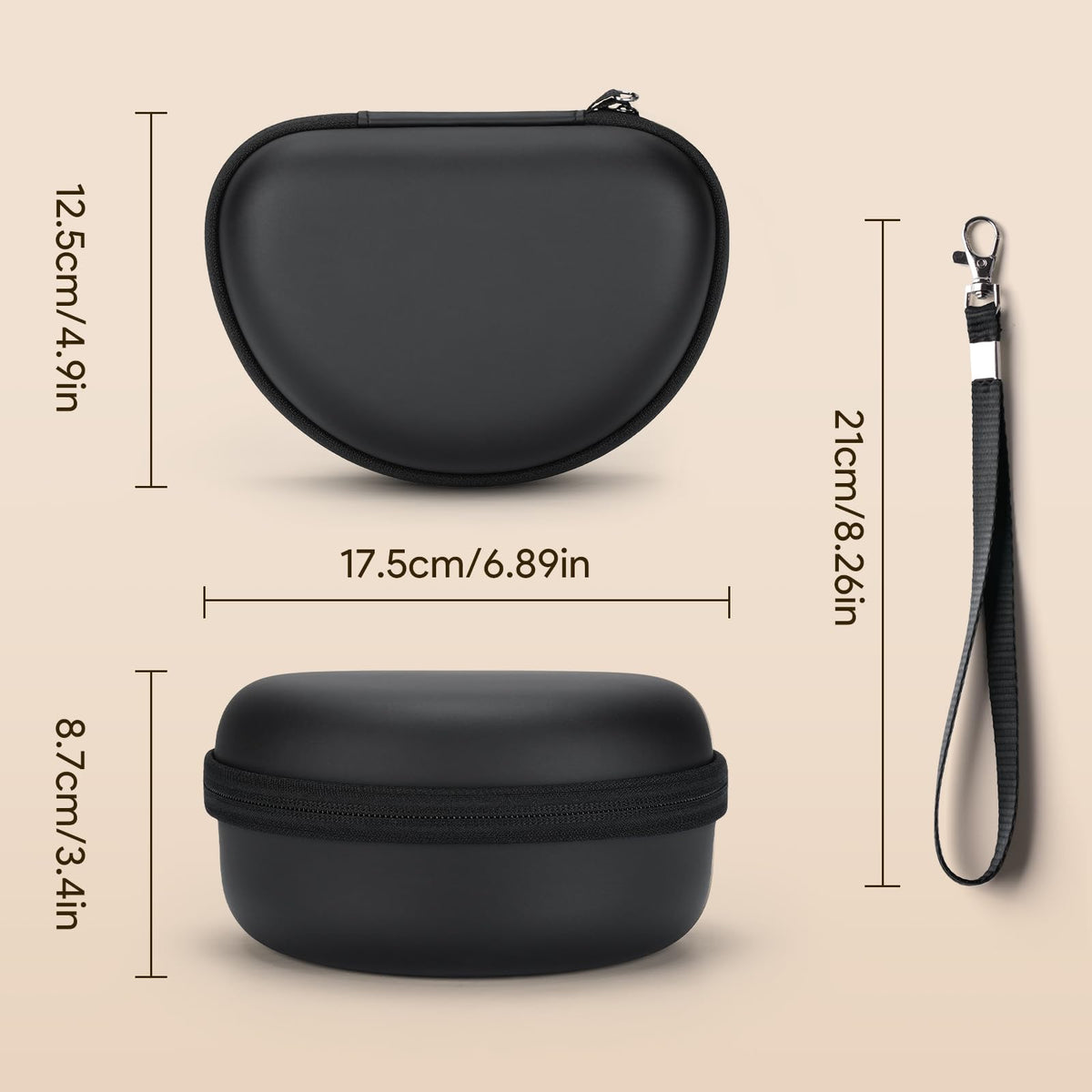 Yinke Beats Solo case with portable strap for easy travel retrieval