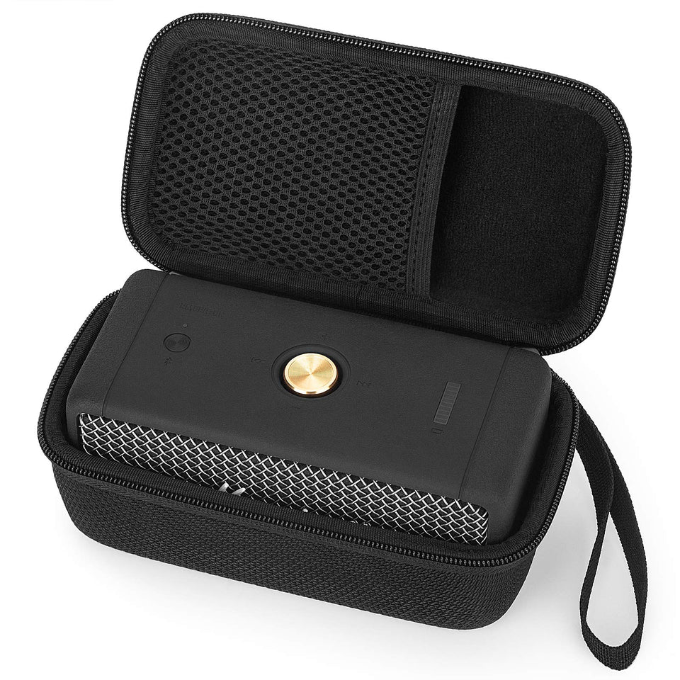 Yinke hard case front view showing zip closure and compact protection for Emberton