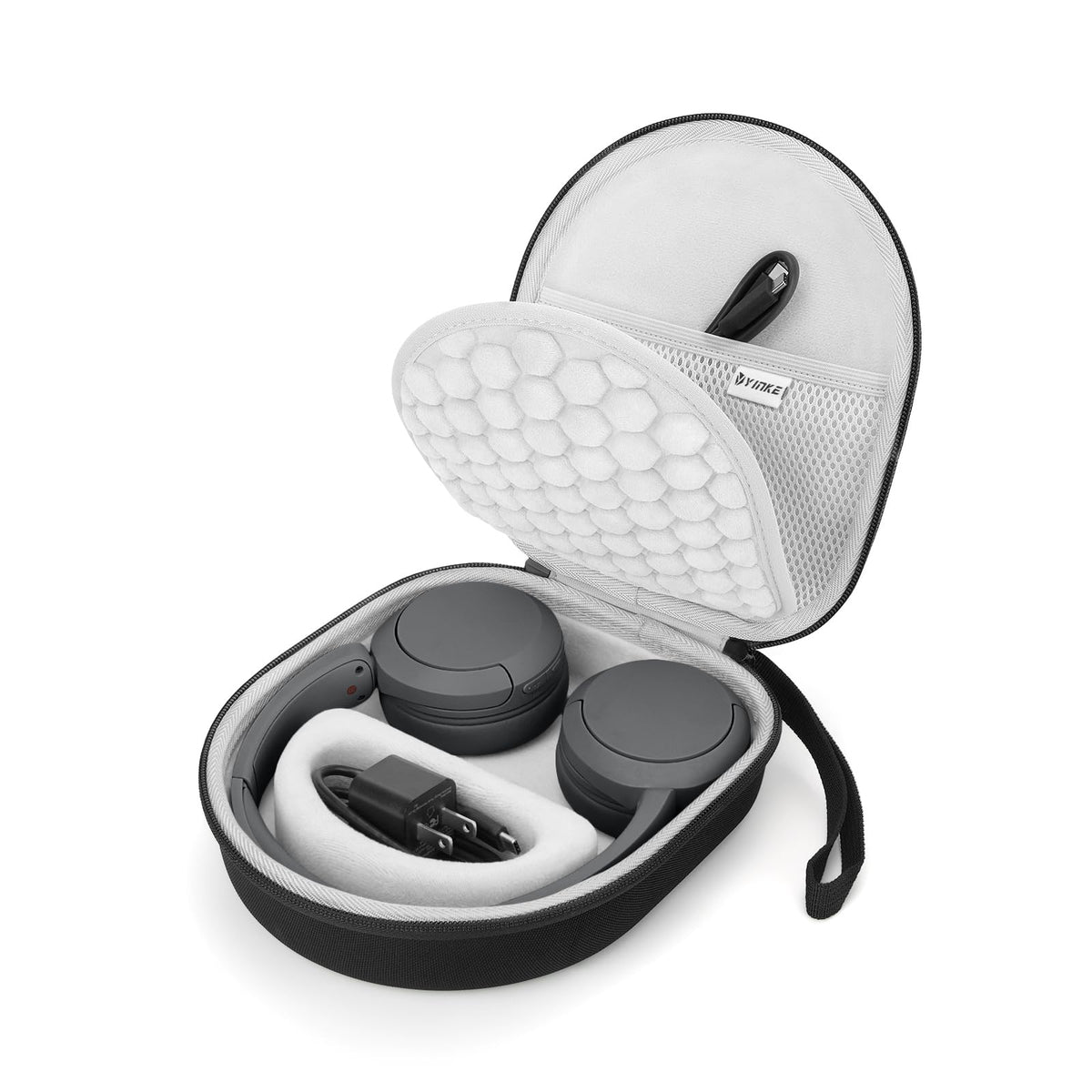 Yinke front exterior view showing durable shell and protective benefit