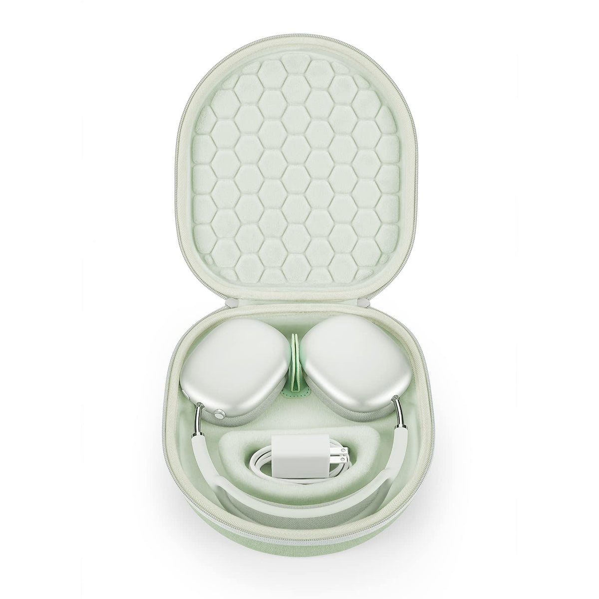 Yinke front view of closed case showing protective shape and compactness