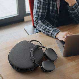 Yinke in backpack lifestyle shot illustrating travel-ready protection