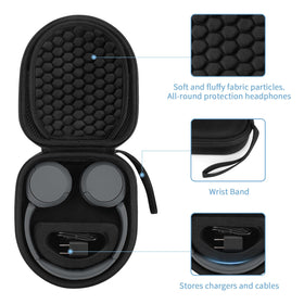 Yinke mesh pocket detail storing cable and adapter for organized accessory protection