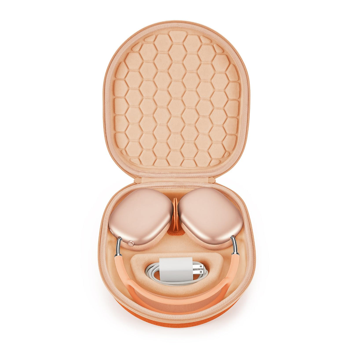 Yinke smart case front view showing orange EVA shell and secure protection
