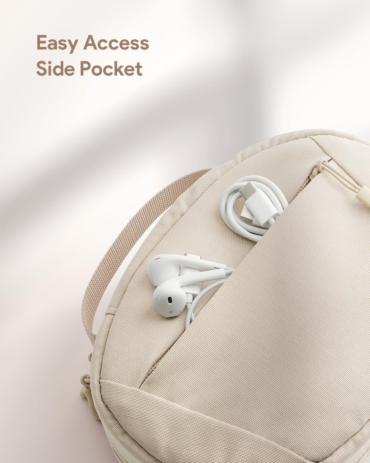 YINKECASE side pocket storage keeps cables organized with the case