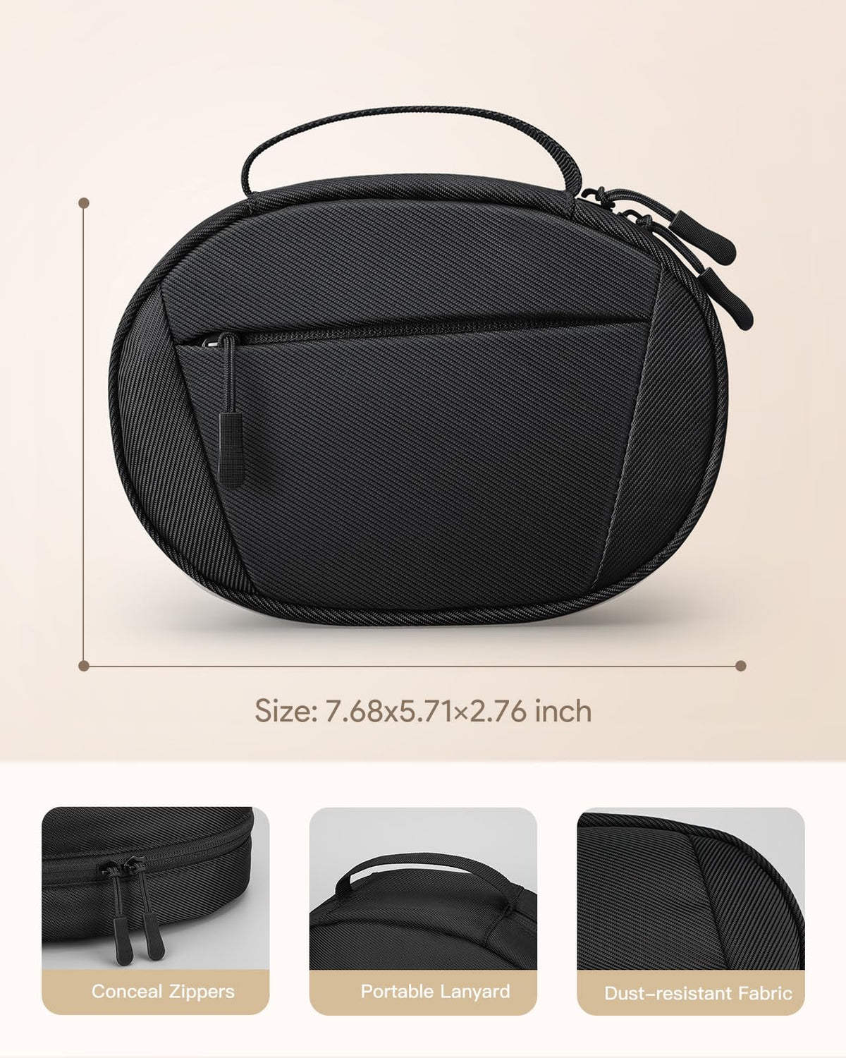 YINKECASE soft case with oxford fabric exterior for durability.