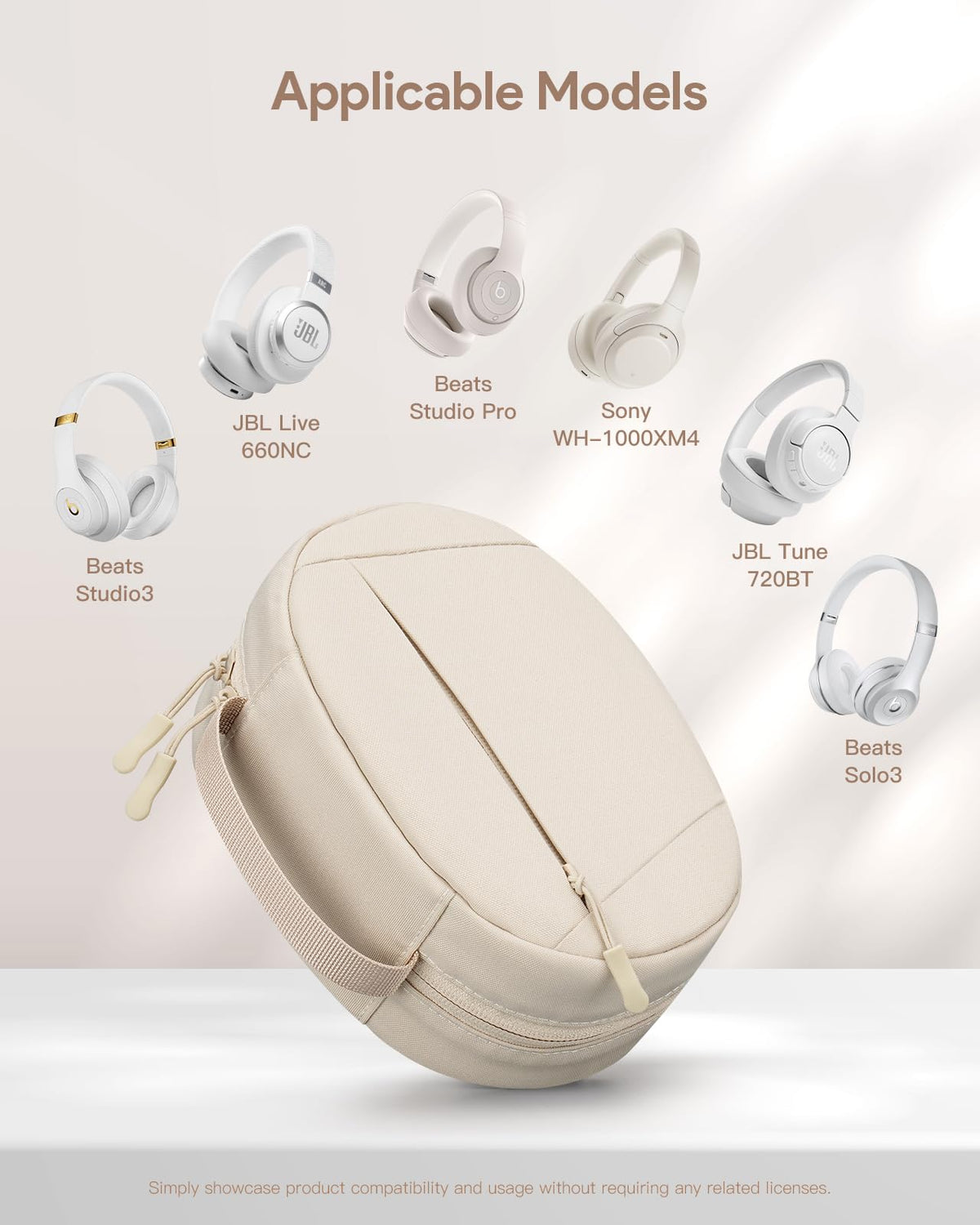 YINKECASE soft case for Sony WH-1000XM4 guards travel headphones