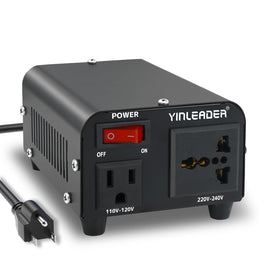 Yinleader 300W converter front view, compact and travel-ready.