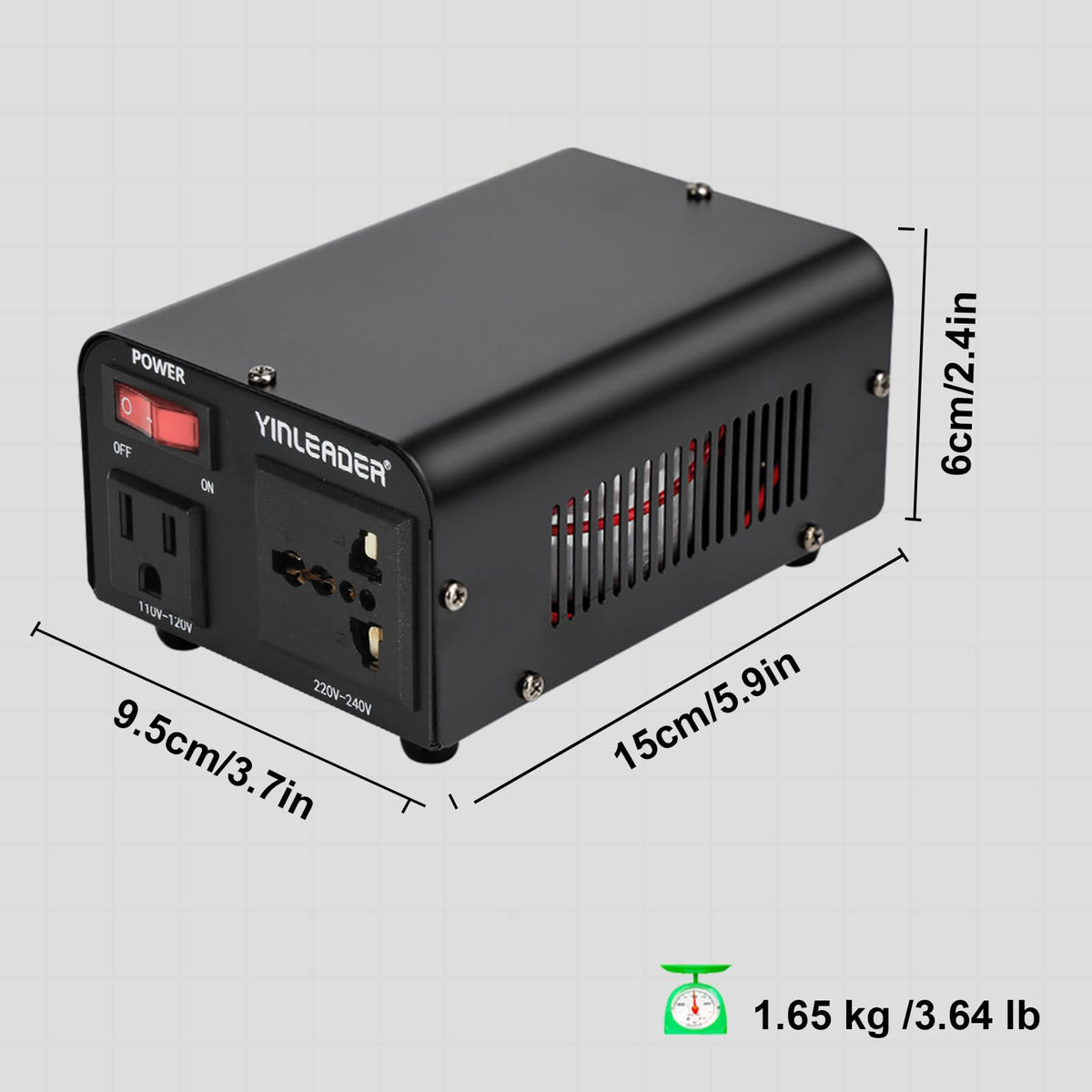 Yinleader compact-portable-design held in hand for easy portability.
