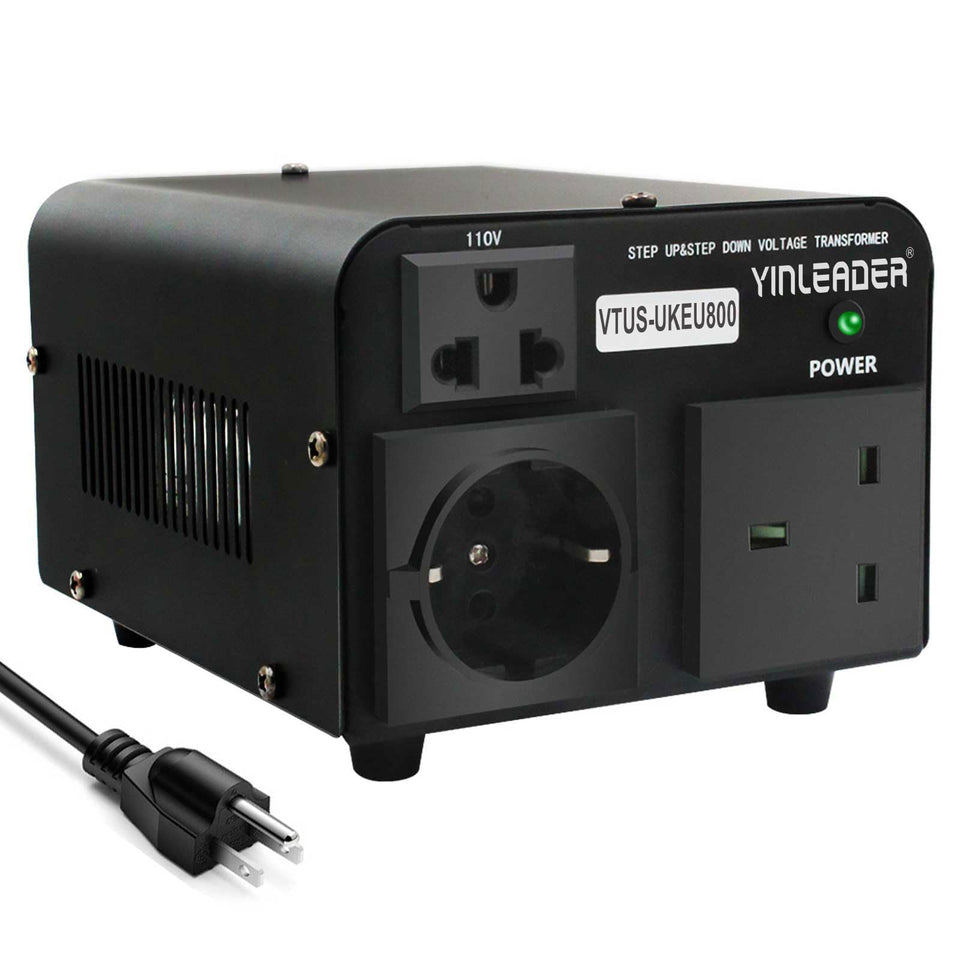Yinleader front panel showing three sockets and easy access benefit