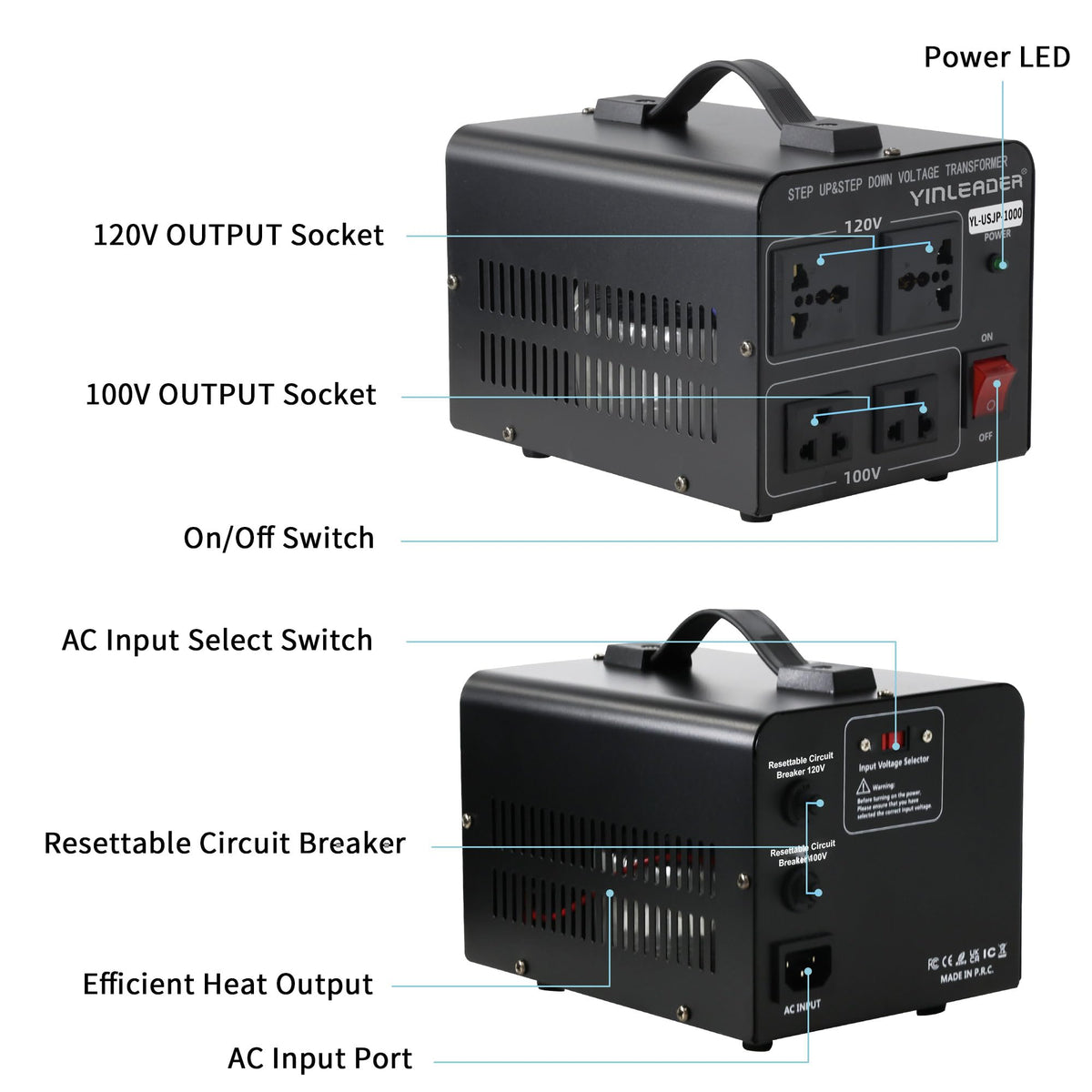 Yinleader suitable for rice cookers, turntables, and more