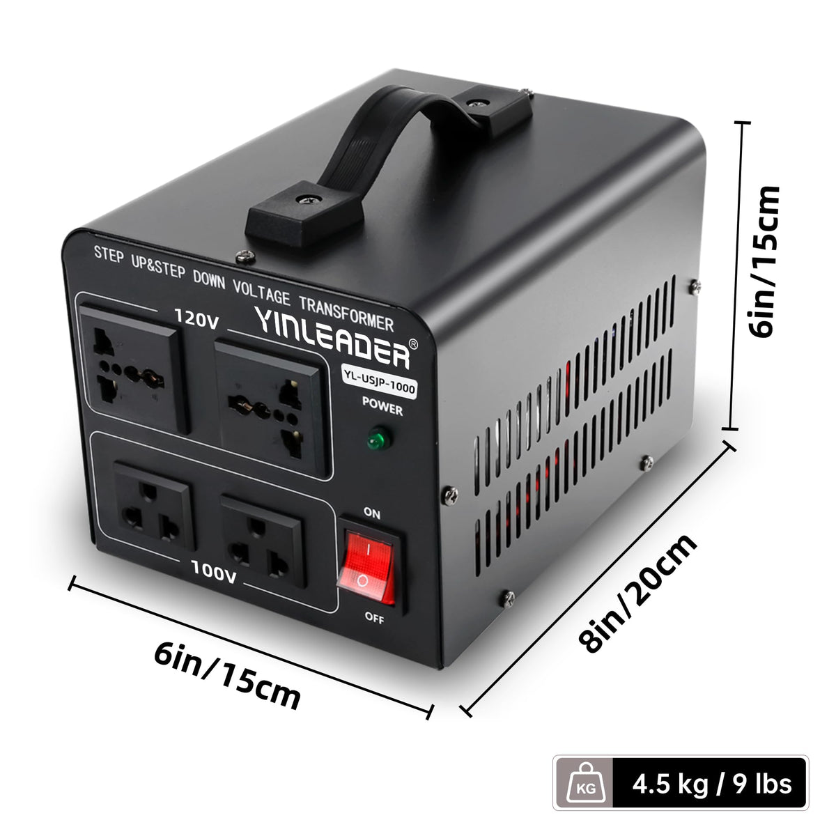 Yinleader includes power cord and manual for easy setup