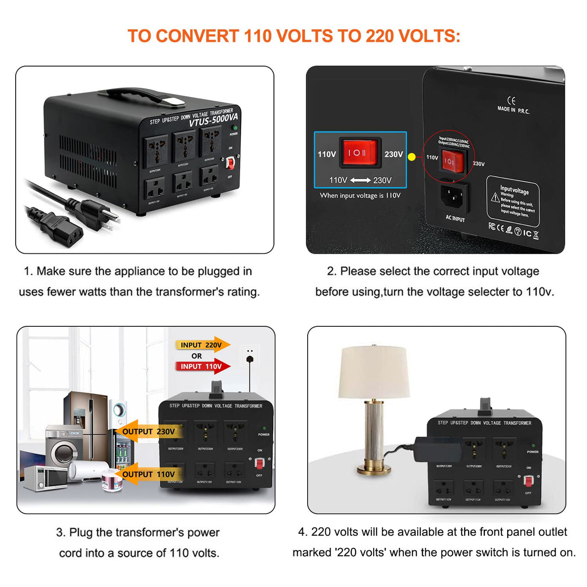 Yinleader US grounded power cord providing safe earth connection