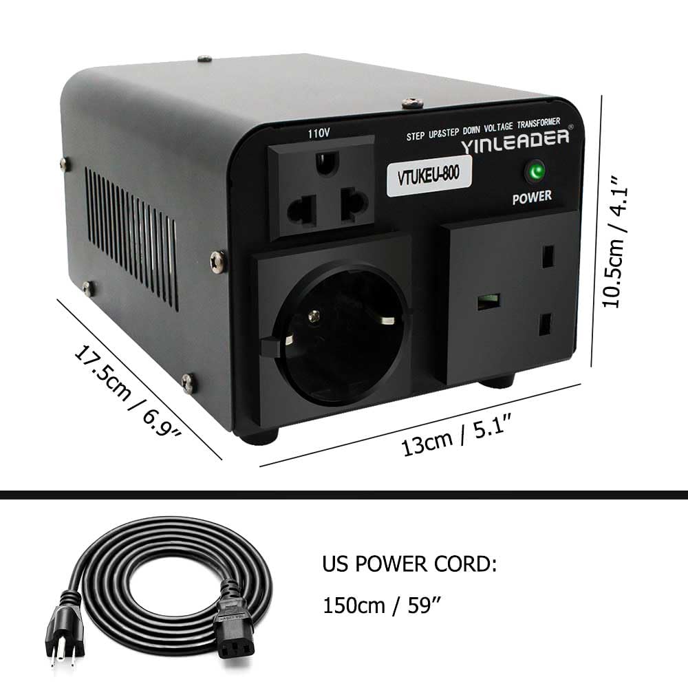 Yinleader next to a hand for scale showing compact portable size benefit