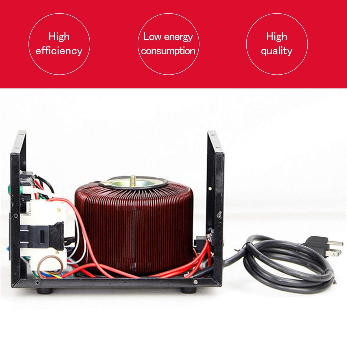 Yinleader with laptop, phone and hair tool for scale, demonstrates 500W practical use